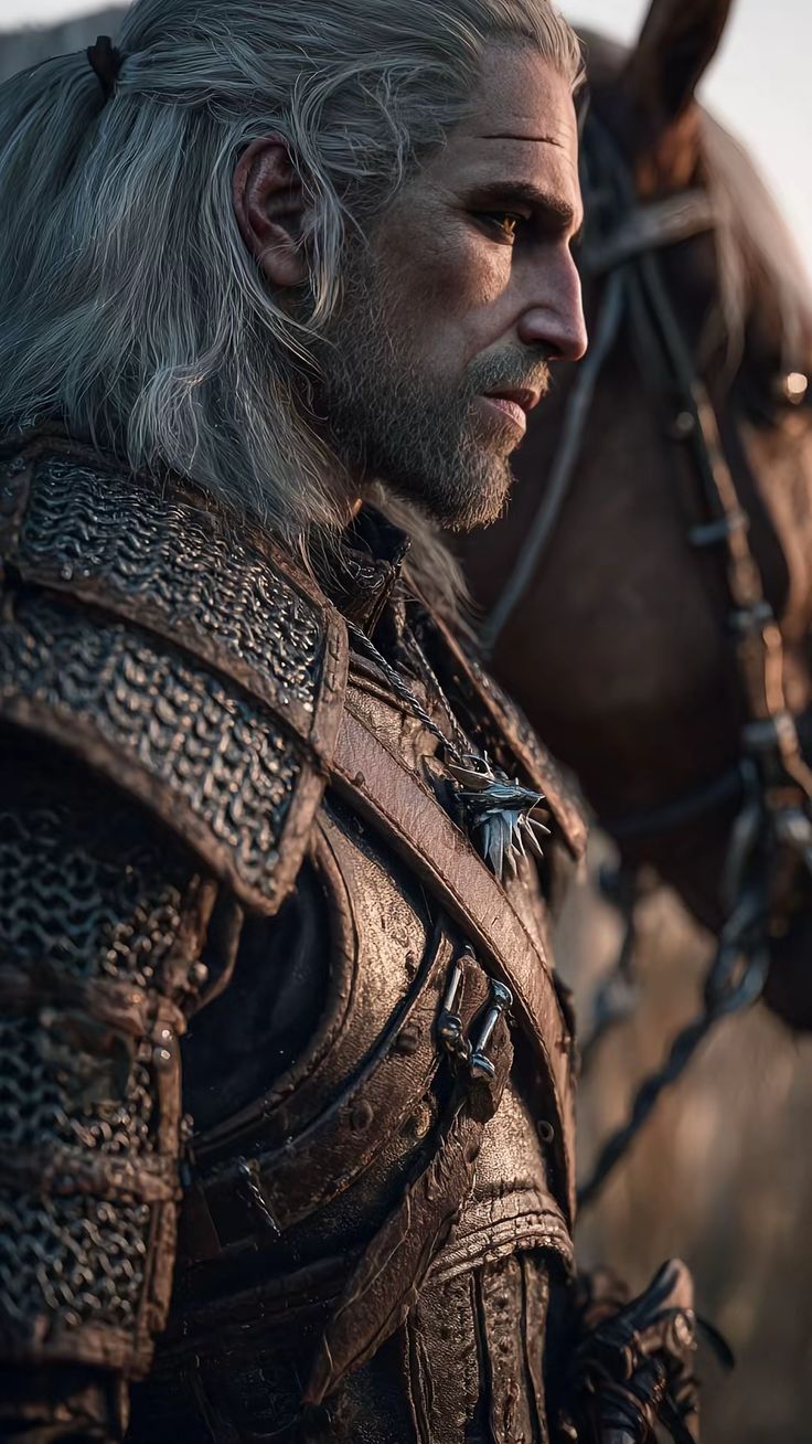 Geralt of Rivia held sword